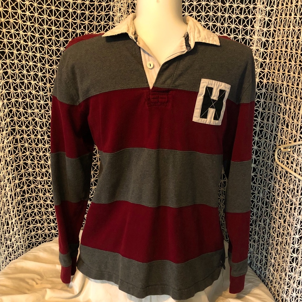 Tommy Hilfiger Striped Rugby Jersey Large